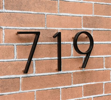 5 black metal house numbers|5 inch house numbers black.